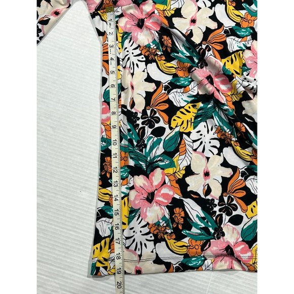 Layne Bryant Floral‎ Wide Leg Culottes Elastic Waist Pockets Size 14/16 - Picture 5 of 10